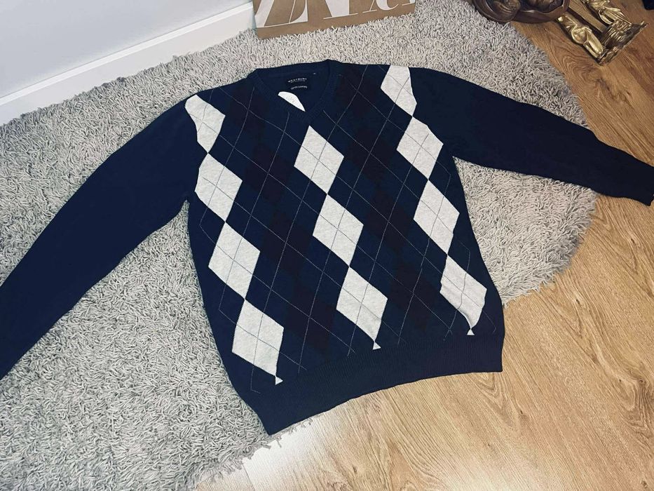 Westbury xL męski sweter bawełna Kaszmir granatowy