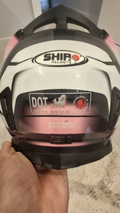 Capacete de mota para senhora