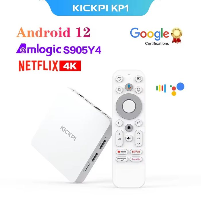 KICKPI KP1 2/32 сертифікований TV Box Смарт-приставка Netflix
