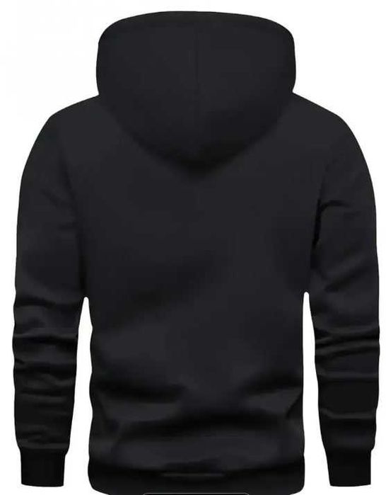 KOURRTER Męska Bluza z Kapturem Flaga klubu Jachtowego Monaco Czarny