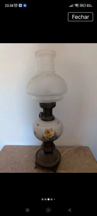 Candeeiro de mesa, estilo vintagr