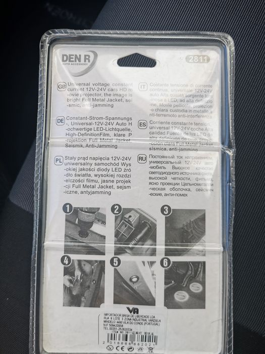 Luz carro para às portas