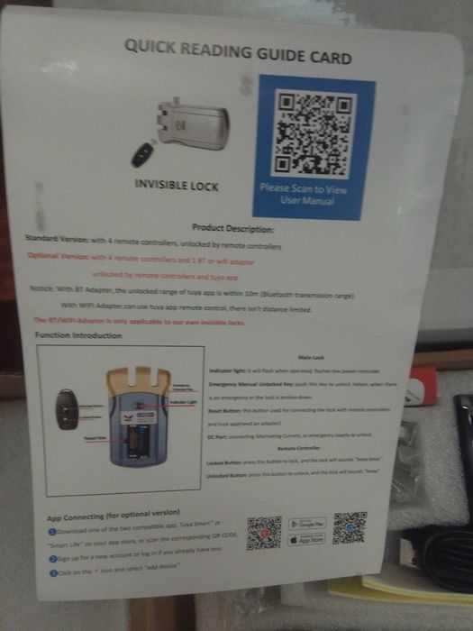 Fechadura invisível 87€. Oportunidades