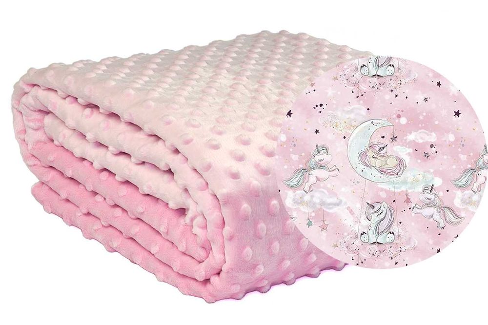 Poduszka Miś Kocyk Do Wózka 50x75 Komplet Bawełna Minky