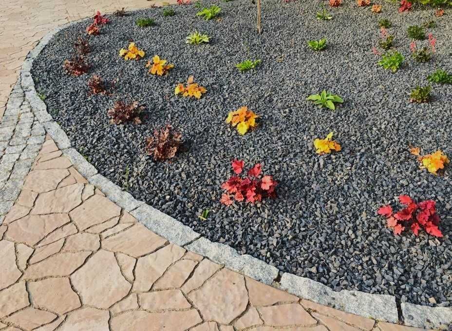 Grys bazaltowy szary czarny kruszywo kamienie ozdobne kamień ogrodowy