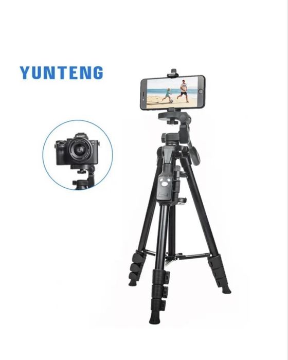 Профессиональный штатив для смартфона и видеотехники Yunteng VCT-6108  с пультом