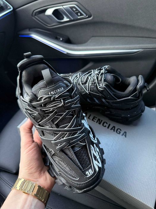 !SALE! Balenciaga Track Signature Black White 36 37 38 39 40 41 42 43