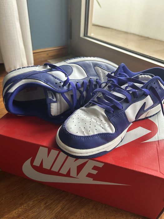 Dunk nike azuis e brancas