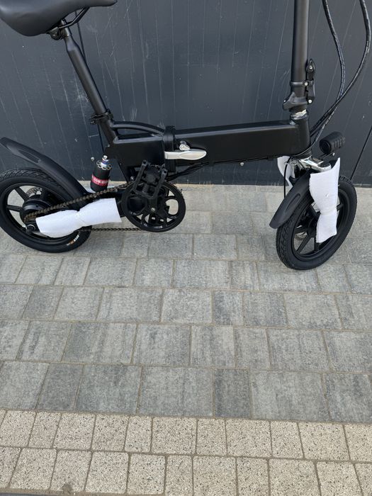 Rower elektryczny składany amortyzacja stacyjka wyjmowana bateria 36V