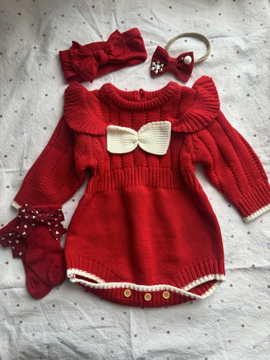 Вʼязаний боді бодік 0-3 62-68