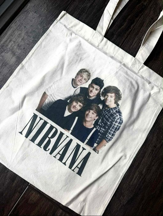 Torba bawełniana torebka tote bag bawełna One Direction Nirvana