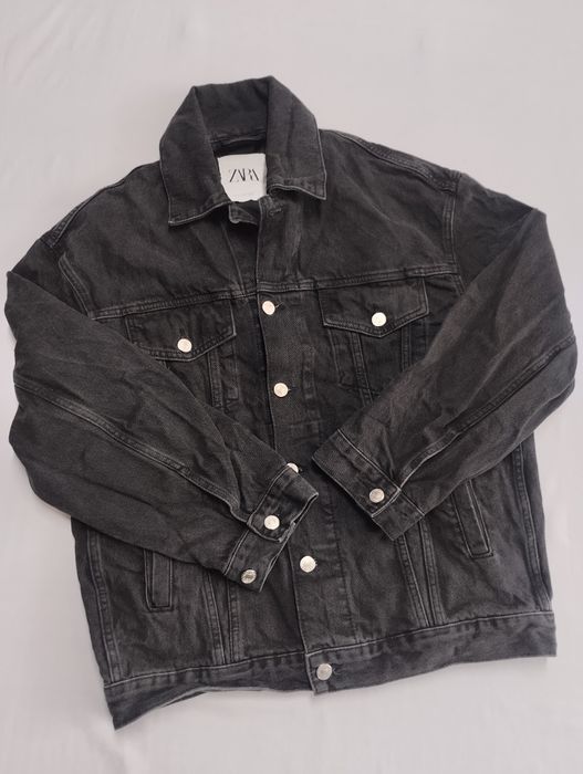 ZARA kurtka jeansowa katana czarna 100% bawełna S