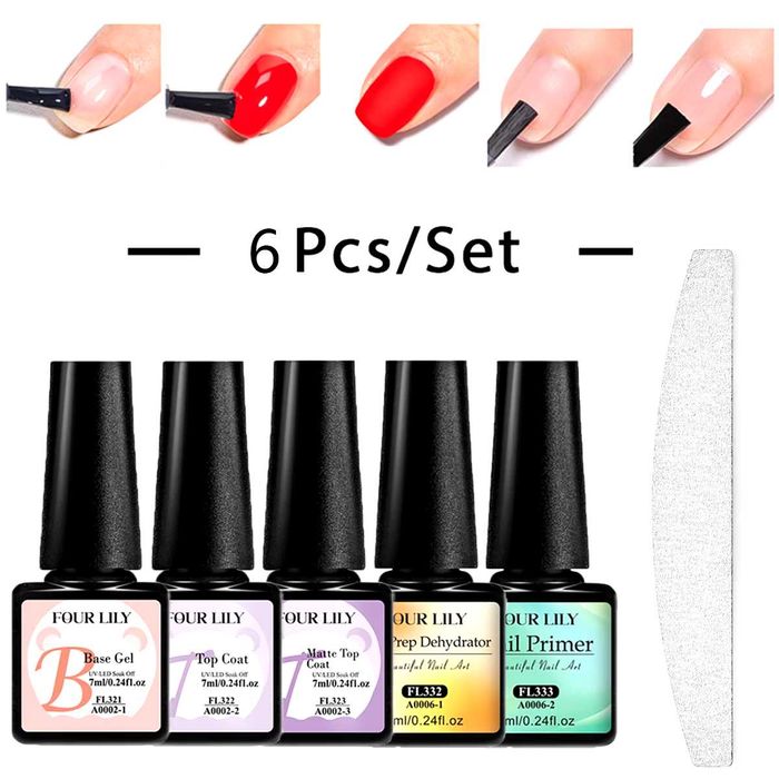 conjunto de 5 vernizes de gel novos