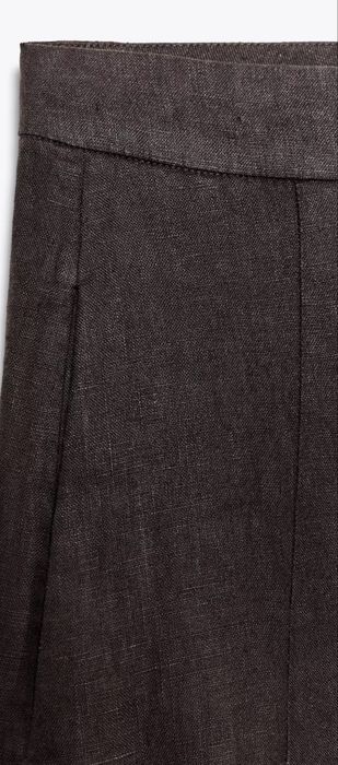 Lniany komplet garnitur Zara XL