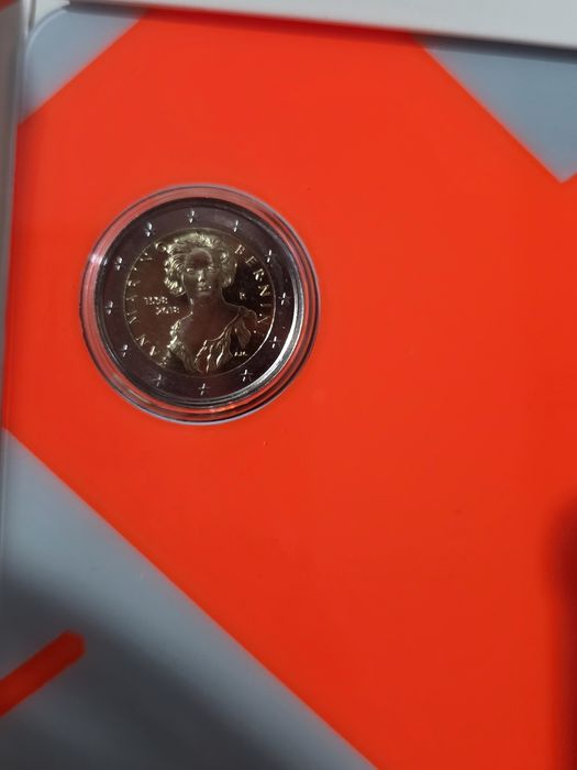 Moeda comemorativo de 2 Euro emitido por São Marino em 2018