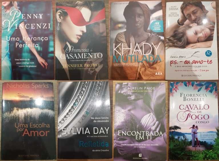 Vários Livros de Romances como NOVOS