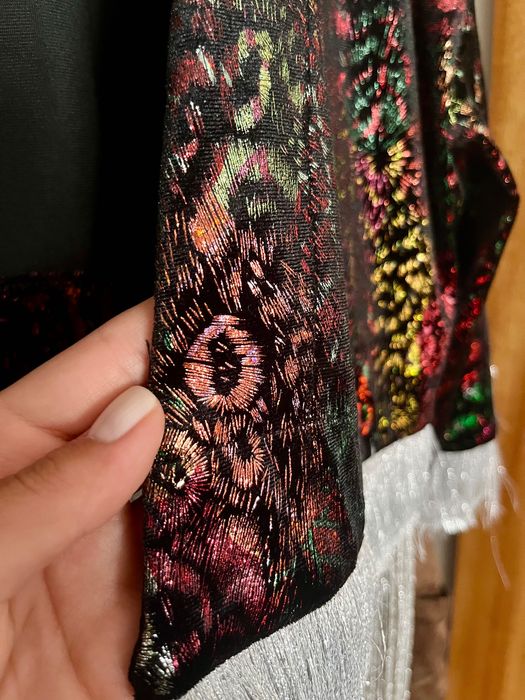 Kimono casaco curto franjas
