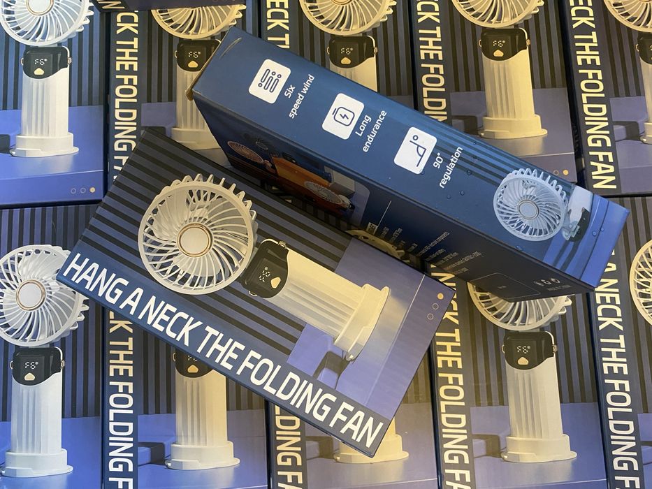 Mega Mocny Przenośny Wiatrak Wentylator Składany USB Okazja