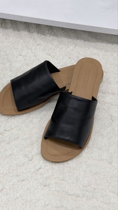 Шкіряні шльопанці сланці Steve Madden