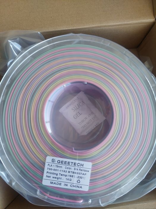 Filamento para impressoras 3d, pla  vários silk e silk rainbow