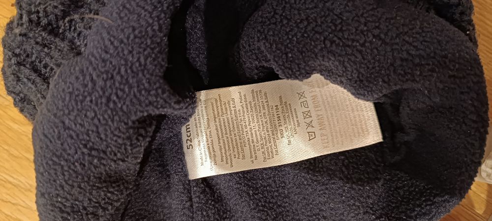 Czapki czapka zestaw paka komplet c&a 52 cm 98 , 104 92 miś dzianina