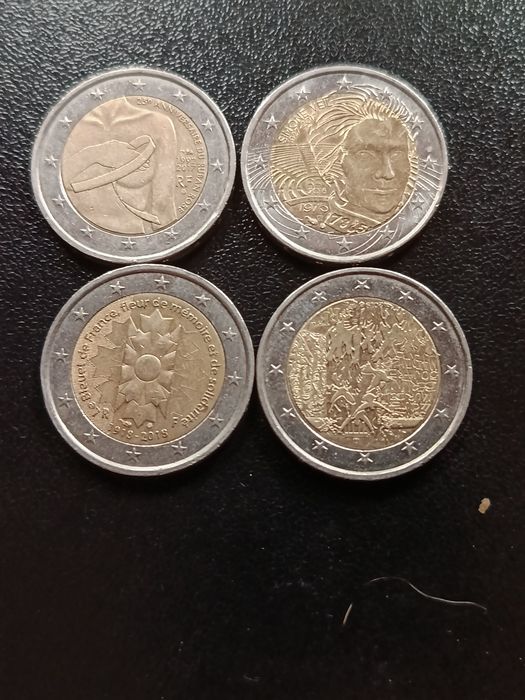 Moedas  comemorativas  2€ circuladas França