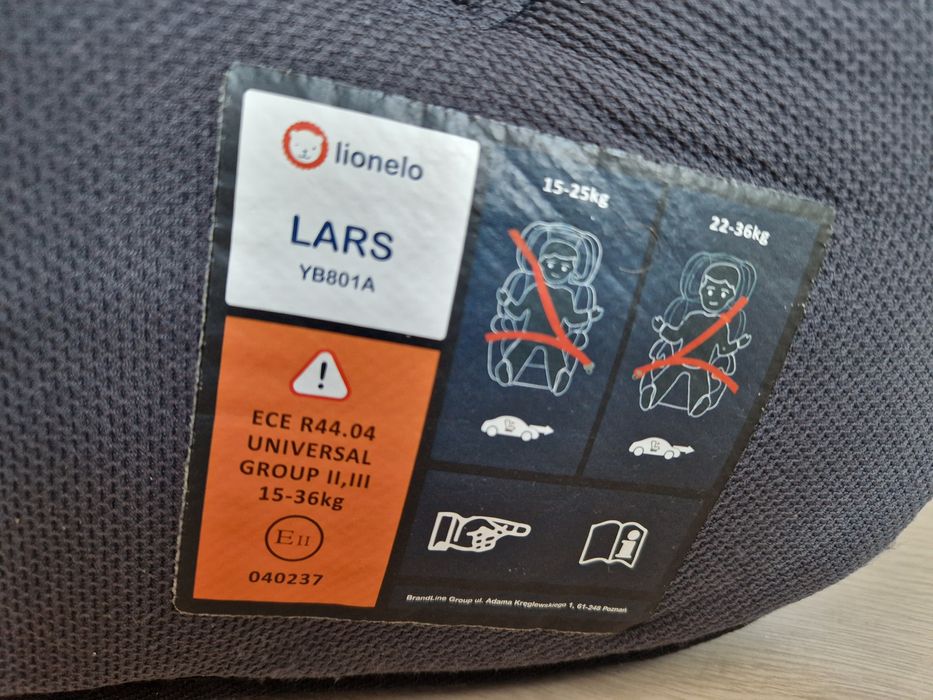 Дитяче автокрісло Lionelo LARS CANDY PINK