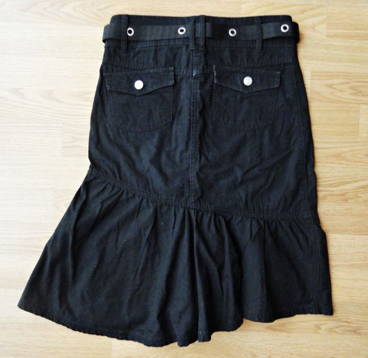 Czarna spódnica H&M S 158cm z paskiem