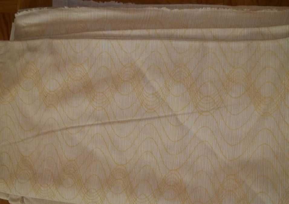Zasłony 2 szale szer.293xdł.240cm pastelowe żółte. Uszyte.
