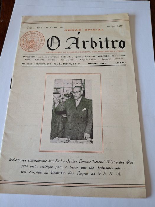 Reviata o árbitro numero um ano 1957 rara