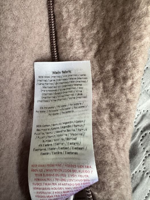 Wełniany kombinezon merino puchacz 56 62 68 cm Mikk Line