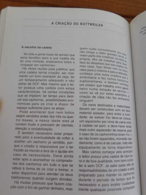 Livro sobre a raça de cão  " O Rottweiler "
