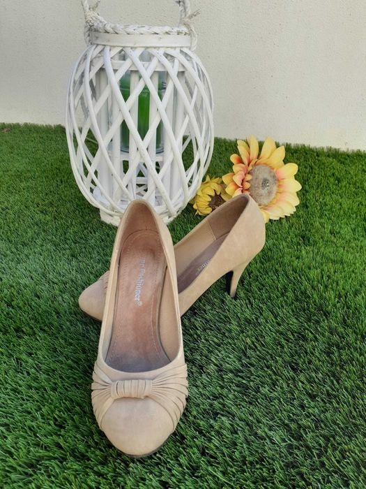 Sapatos de salto alto camel, nº37