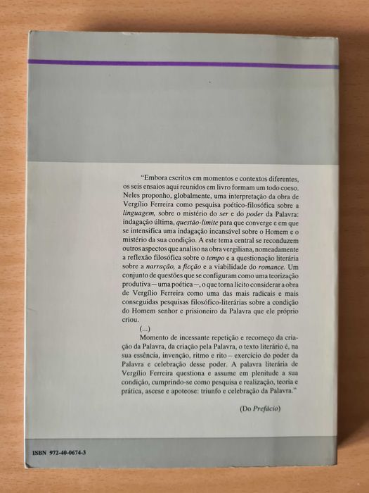 "Vergílio Ferreira: A Celebração da Palavra" de Fernanda Irene Fonseca