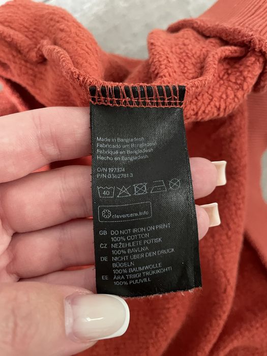 Pomarańczowa bluzka z długim rękawem H&M – S