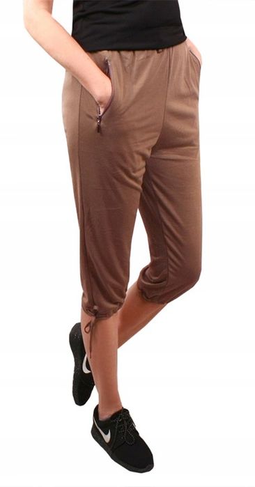 Spodnie Rybaczki Z Kieszonkami 8164 Grafit 44 Xxl