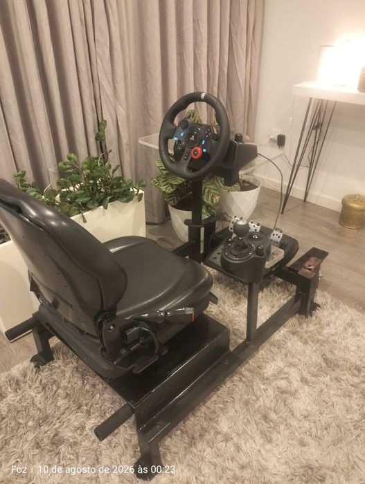 Volante Logitech G29+caixa velocidades e banco com garantia