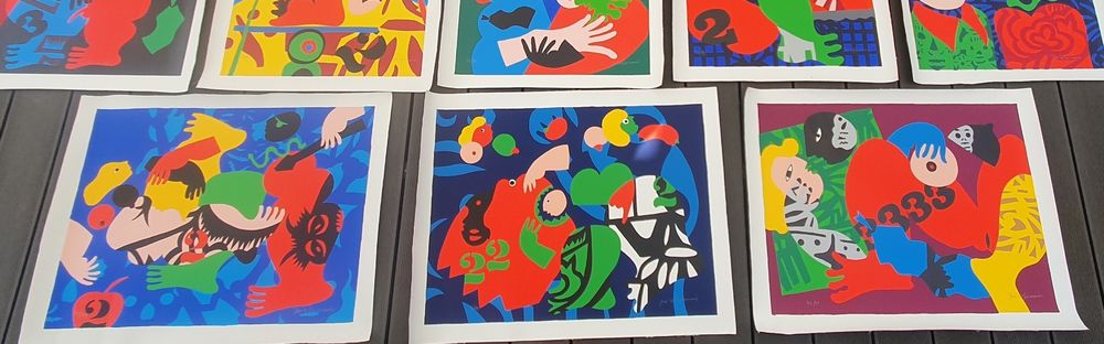 Colecção de serigrafias em tela de José de Guimarães