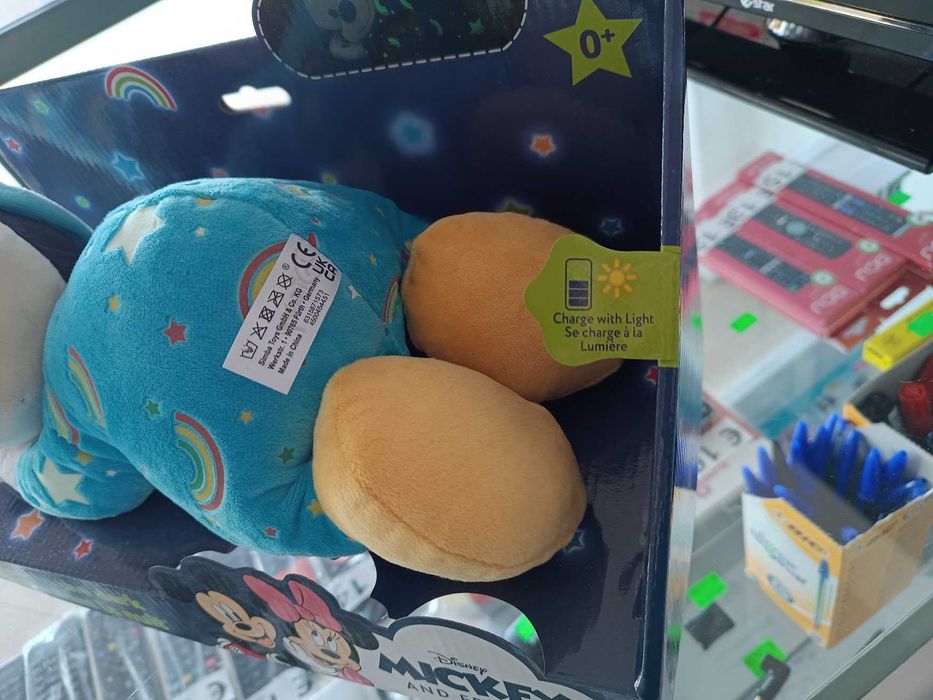 Novidade:Peluche Disney Mickey Mouse Pijama "Glow in the Dark" 32cm