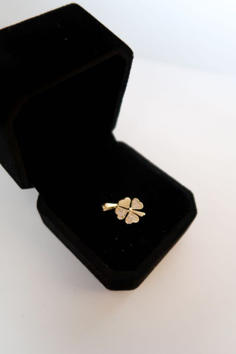 Złota Zawieszka Koniczyna | Próba Złota 585