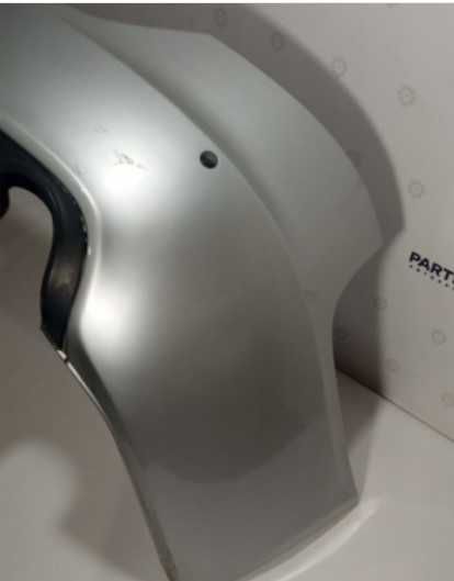 Задній бампер сірий та чорний під парктроніки Audi A6 С6 2005-2011 р.