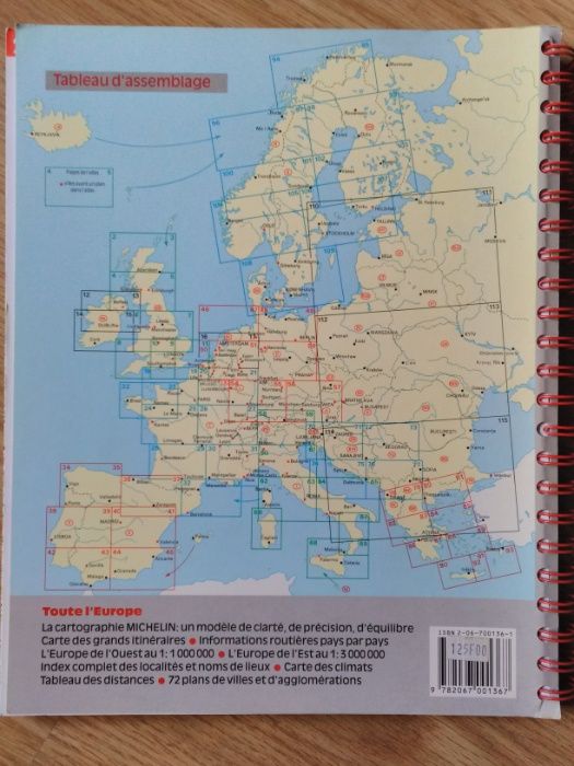 Guia Michelin - Mapa estradas europa - 2 livros
