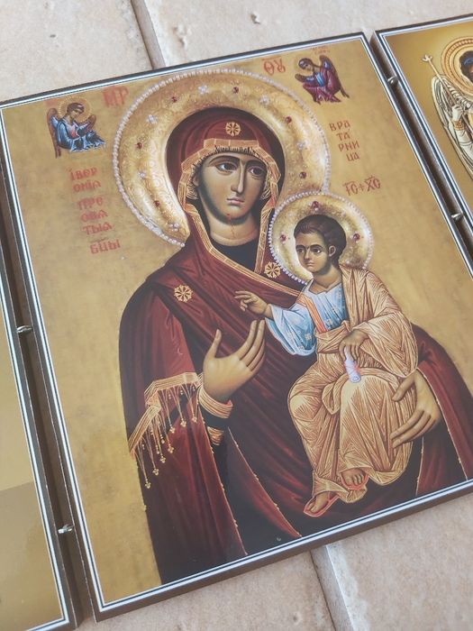 Tryptyk Prawosławny. Ikona. MB Iwierska Wratalnica. Arch. Michał.