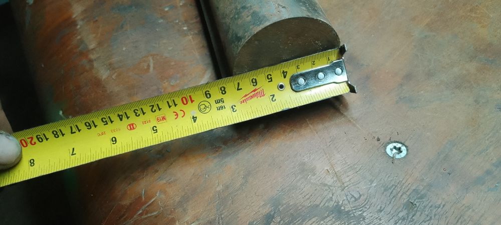 Stalowy wałek 7cm.srednica.