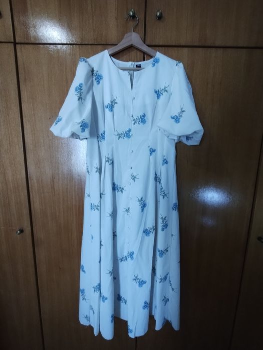 Vestido floral azul XL