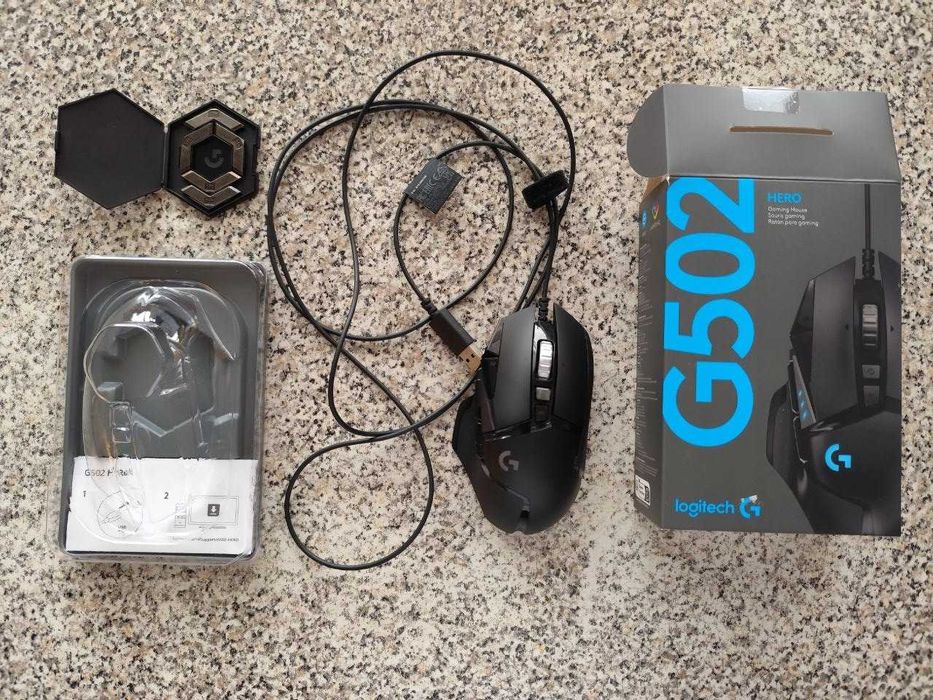 Rato Gaming Logitech G502 Hero – Na Caixa com Pesos Originais