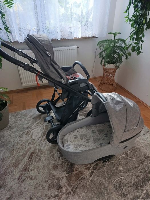 Wózek dziecięcy Bebetto Nitello gondola + spacerówka, fotelik maxi cos