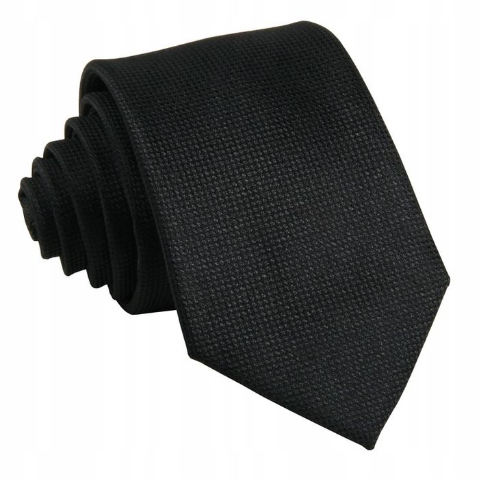 Krawat Żakardowy - Czarny [2009]