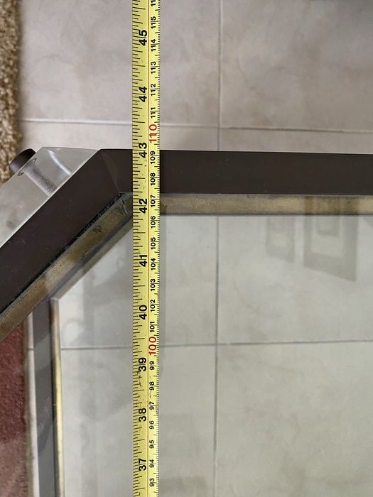Mesa de centro, toda em vidro