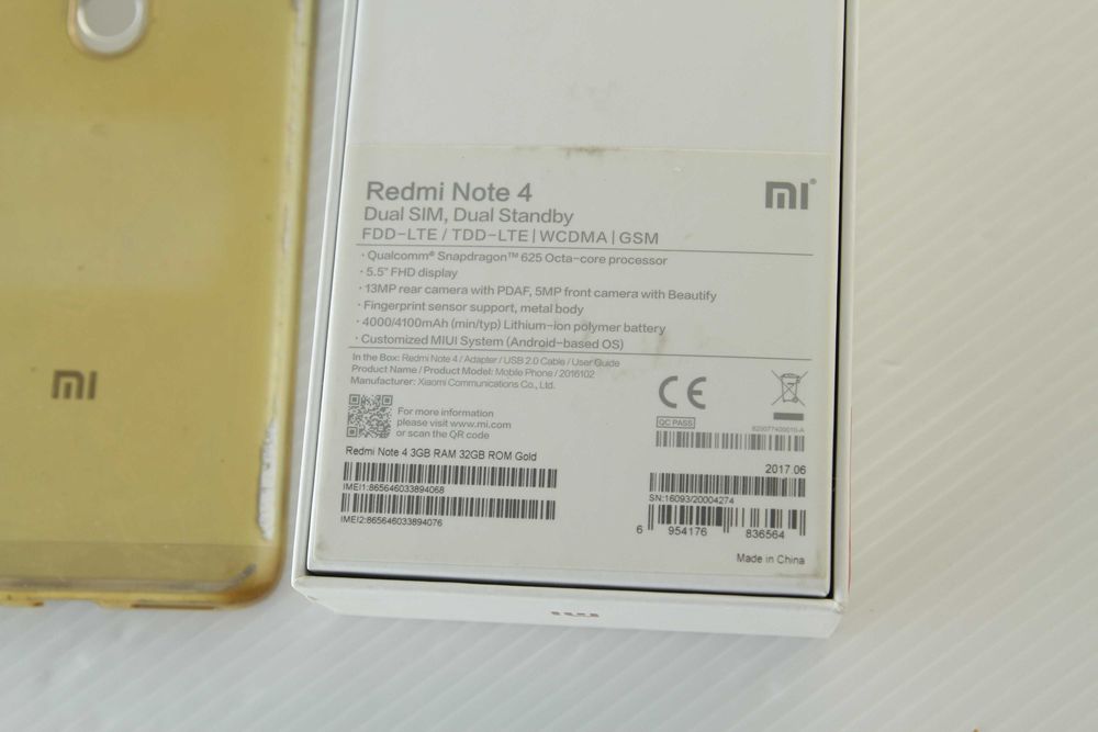 smarton Xiaomi Redmi Note 4 3/32GB Dual Sim Gold